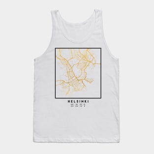 HELSINKI FINLAND CITY STREET MAP ART Tank Top